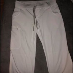 White wear figs scrub pants size small